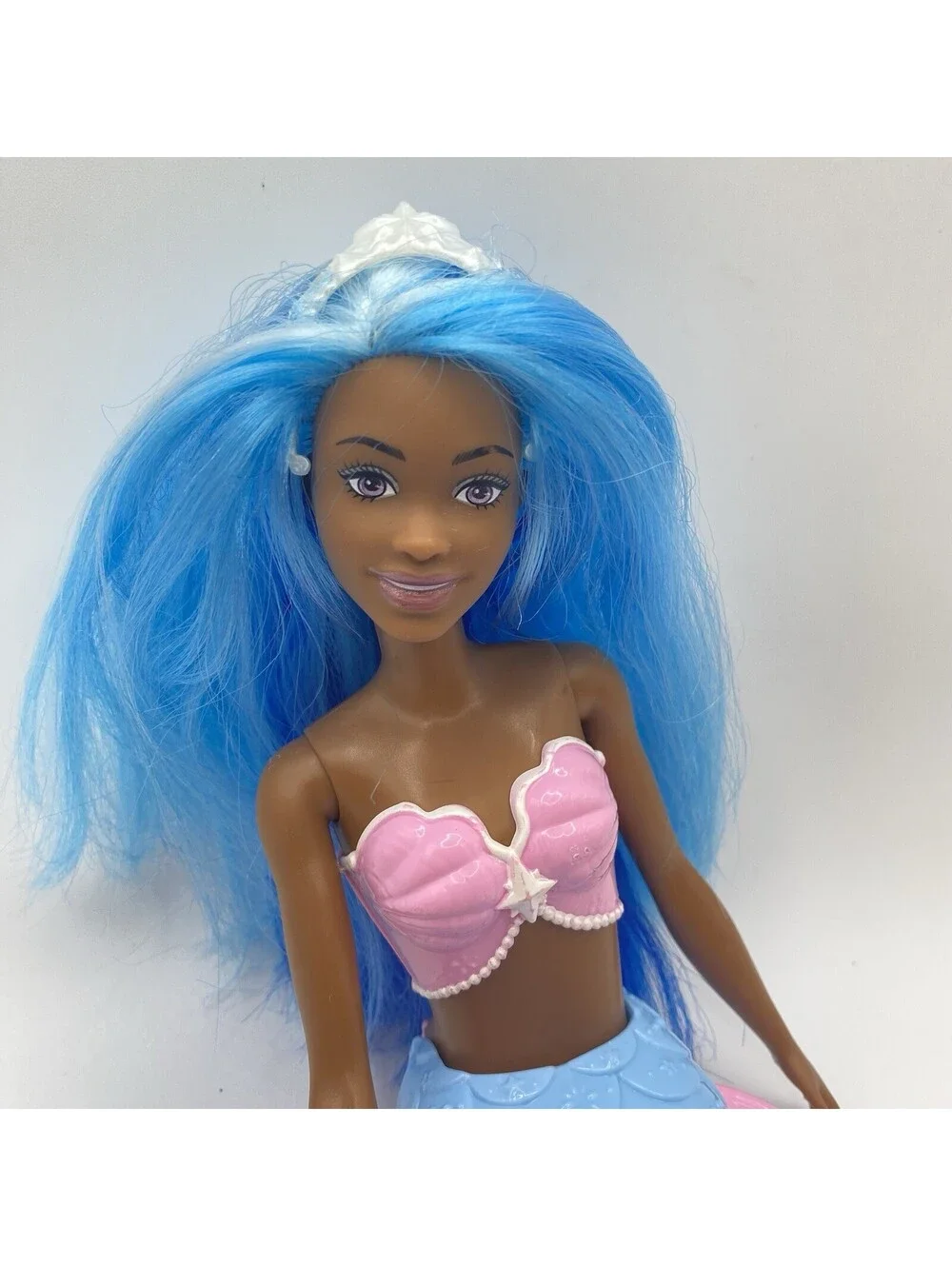 Barbie Dreamtopia #HRG12 AA Mermaid Doll Blue Hair Read B14